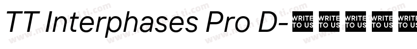 TT Interphases Pro D字体转换